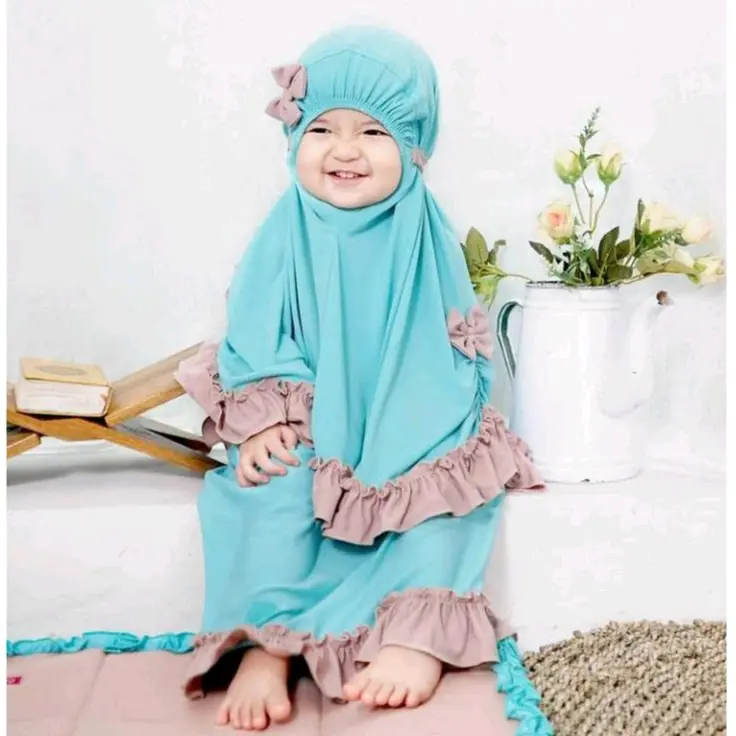 MUKENA ANAK BAHAN CRINGKLE DAN JERSY