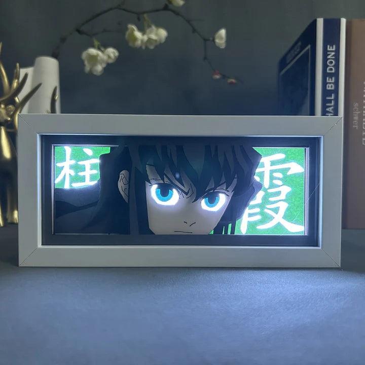 [DEMON SLAYER] Hộp Đèn Anime 3D Led, Có Thể Điều Chỉnh, Trang Trí Bàn Học, Góc Làm Việc 8