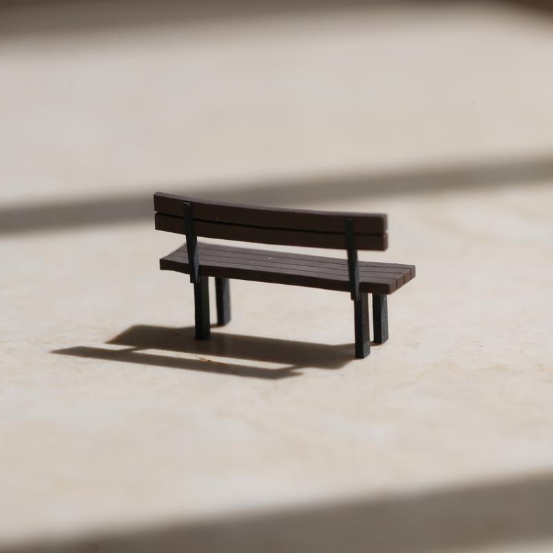 Product Introduction of King Toys 1/64 1/87 1/43 Figurines Scale Model Resin Brown Bench Dioramas Diecast Miniature Collection 8