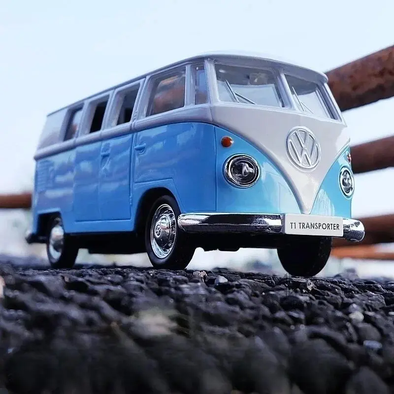 1/36 Miniature VW T1 Bus Toys Alloy Diecasts Scale Metal Collection Cars Models Vehicles Kids s