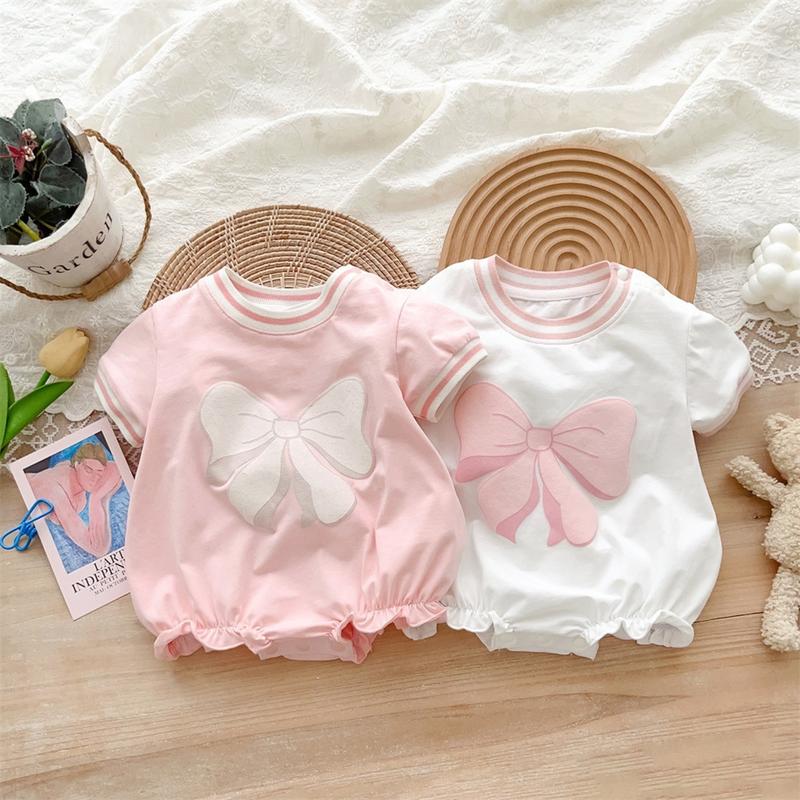 Áo liền quần bé gái Bodysuit Cotton body chip cộc tay cho bé gái sơ sinh 0-12 tháng Bộ quần áo trẻ sơ sinh mặc hè thoáng mát SLH101