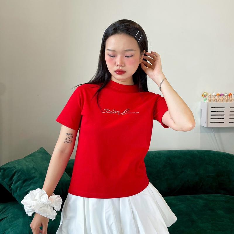 Áo BABY TEE “xinh” ĐÍNH ĐÁ 1