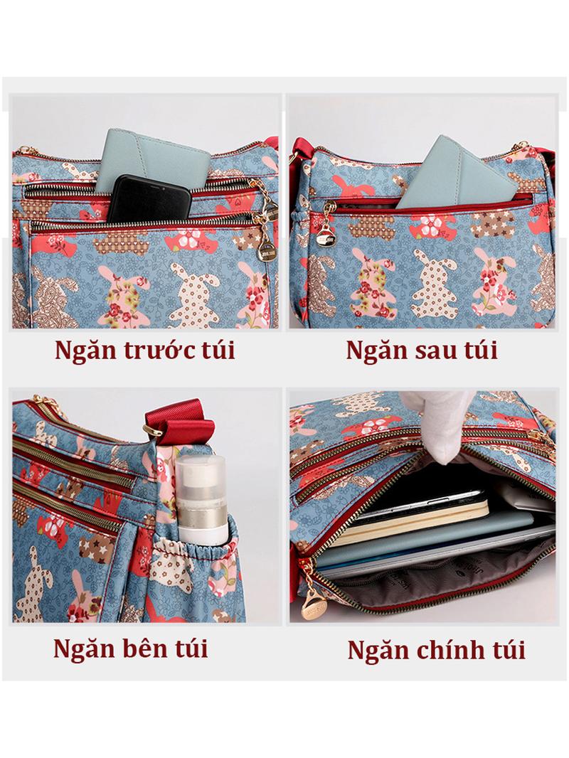 Product Introduction of [ AVAMA T885 ] TÚI NỮ TÚI XÁCH NỮ In Họa Tiết Phong Cách Hàn Quốc Cỡ Lớn Chống Thấm Nước Thời Trang Túi Vải Nữ Nhiều Ngăn An Toàn  size 28cm cho mẹ 12