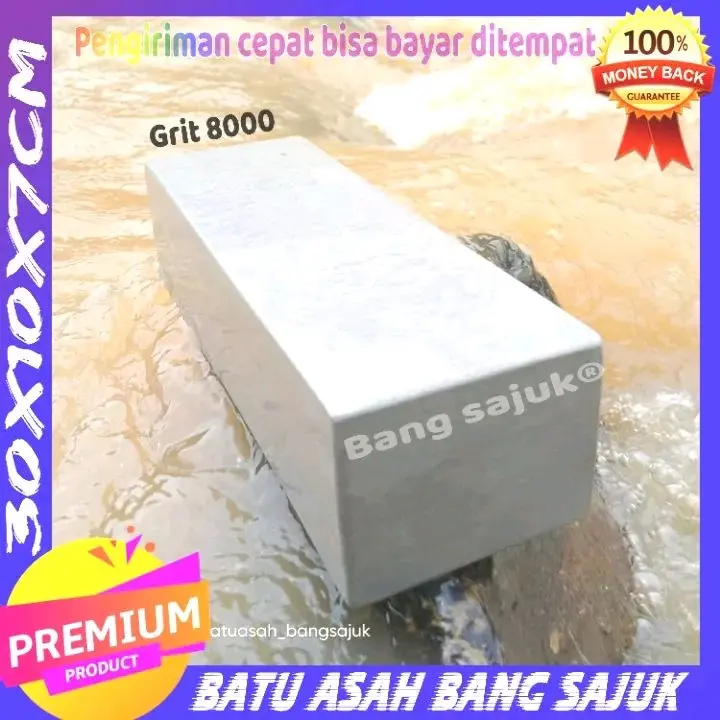 Batu asah jumbo ukuran 30x10x7cm 1 pcs grit 6000 dan 8000 Knife asahan pisau 1