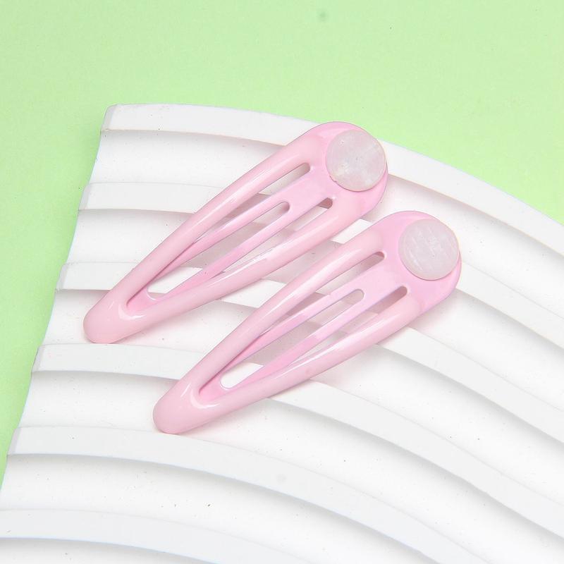 Kẹp BB, Phong Cách Cổ Điển, Đế Giữa Lỗ Chéo Giọt Dầu, Màu Pastel, Kẹp Giọt Nước, Kẹp Tách, Kẹp Tóc Trẻ Em Tự Làm, Kẹp Tóc cài đi biển 6
