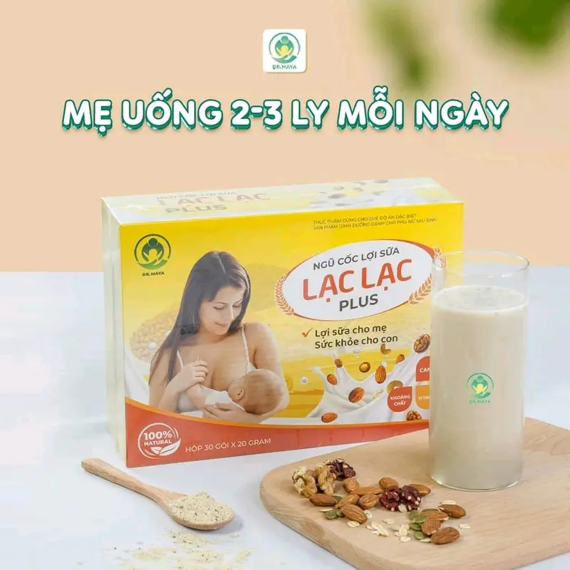 NGŨ CỐC LỢI SỮA LẠC LẠC - THỰC PHẨM BỔ SUNG SỨC KHỎE CHO MẸ SAU SINH (  TẶNG QUÀ) Vitamin 3