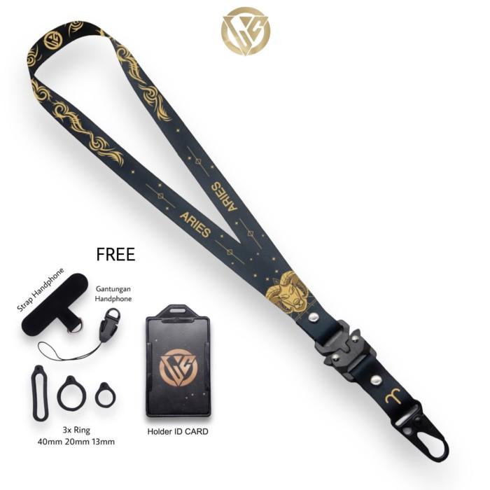 Discount Lanyard Craft Zodiak Series Gold V2 Free Holder Oring Gantung Hp Original 0