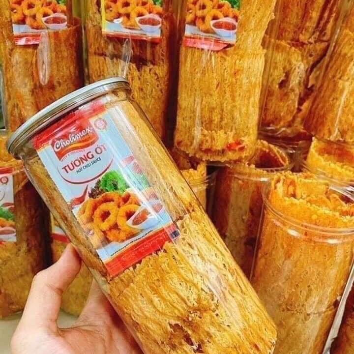 Khô Mực Cán Tẩm Vị Siêu Ngon Hủ 250G Ăn Vặt Snack Food Thức Ăn