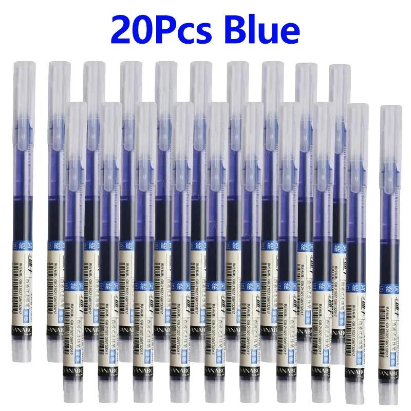 Product Introduction of 20/1Pcs High Quality 0.5mm Needle Type Gel Ink Pens Straight Liquid Ballpoint Pen Stationery School Office Writing Supplies 34