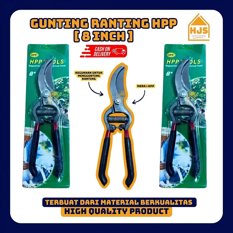 Gunitng kembang tiger / Gunting Dahan Ranting Daun / Pruning Shear / Alat Potong Stek Tajam HPP 8 INCH 0