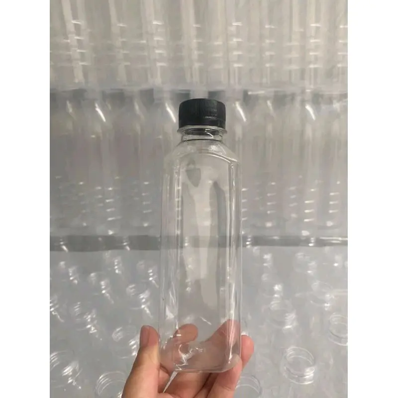 Chai Vuông 330ml kèm nắp đen