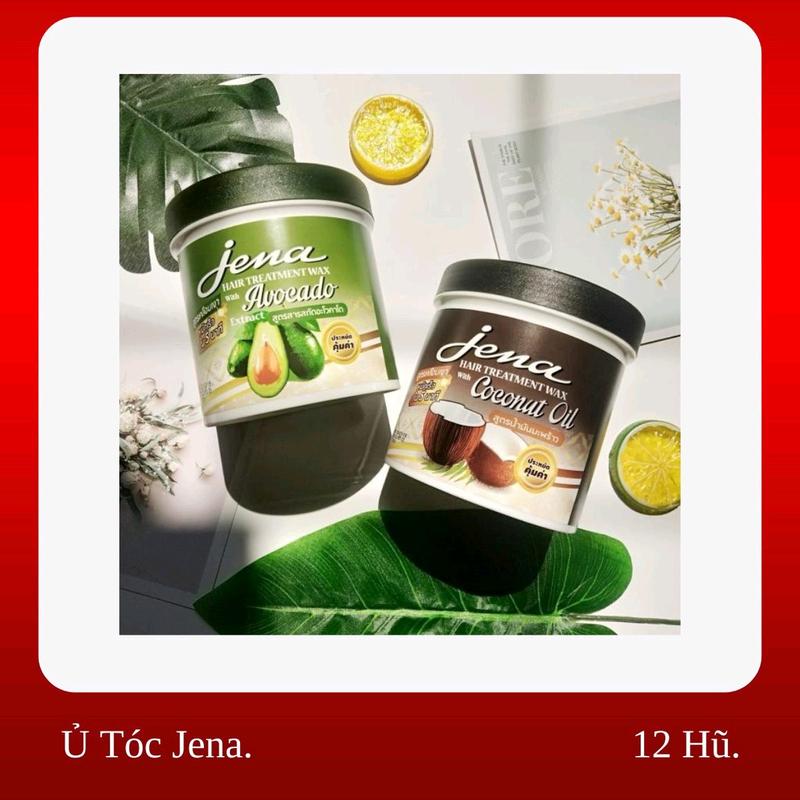 Kem ủ tóc Jena Hair Treatment Wax Coconut oil, Avocado Extract, hâp dừa hấp bơ Jena 500ml Dưỡng Tóc Chăm Sóc Tóc