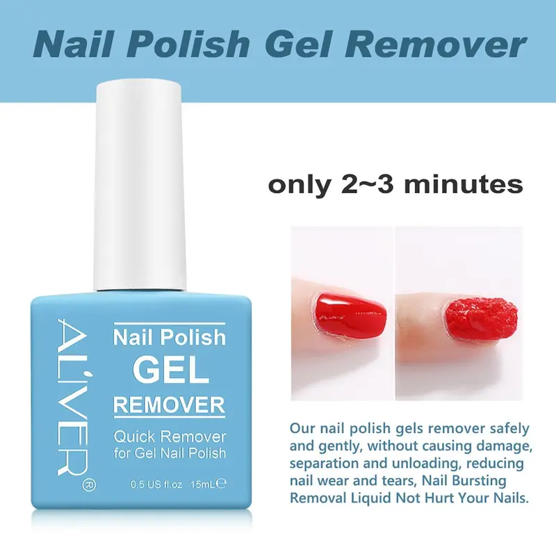 Nail Polish Remover, 3 Counts/set Nail Polish Remover Gel, Nail Care Product for UV Plastic Nails, Acrylic Nails, Natural Nails 2