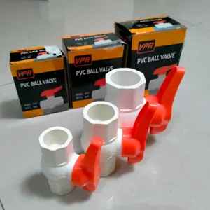 ballvalve pvc Putih stop kran vpr putih 1/2" 3/4" 1"