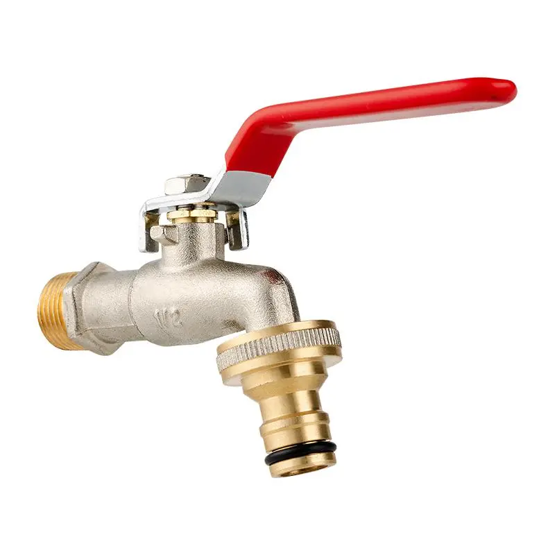 Brass Outdoor Water Faucet, 1 Count Anti-freeze Water Faucet, Garden Watering Faucet, Watering & Irrigation Supplies for Home Garden