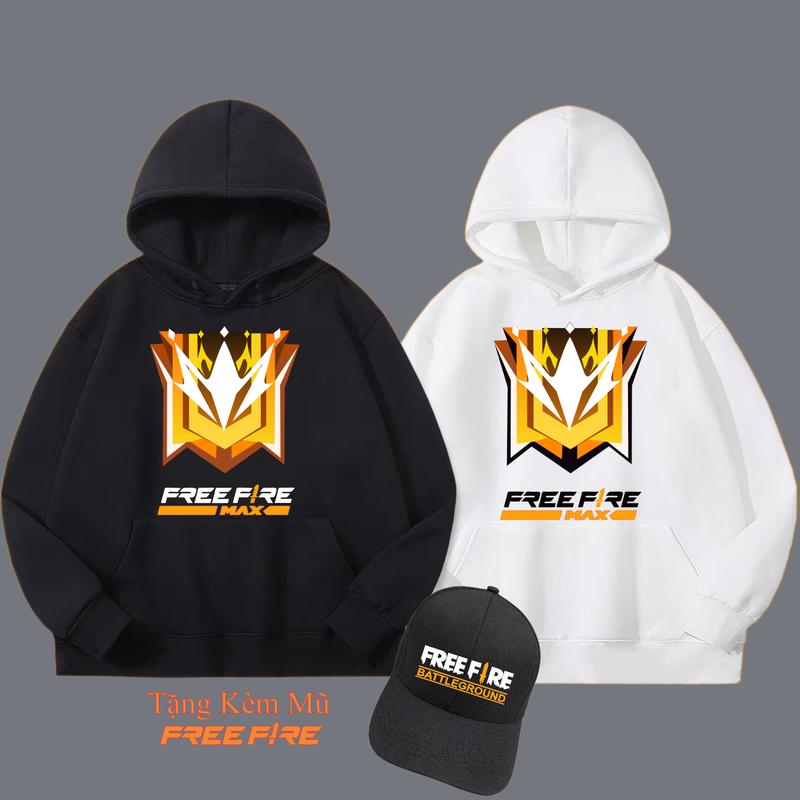 Product Introduction of Áo Hoodie Free Fire Max Nam [ TẶNG KÈM 1 Nón ] 2 Màu Trắng Đen Rank Thách Đấu 6