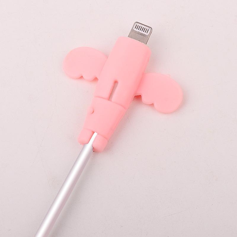 Product Introduction of Little Angel Data Cable Protector,Anti-Break Charging Cable Sleeve,Mobile Phone Wire Connector,Student Cartoon Design 6