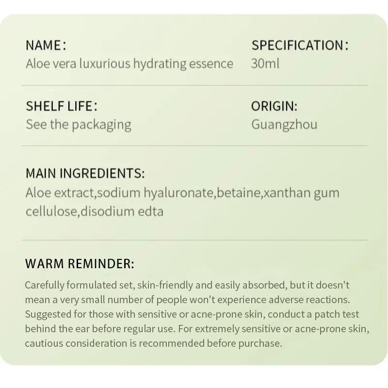 Comfort Aloe Extract Moisturizing Essence for Spring, Soft & Moisturizing Facial Serums, Hydrate and Skincare Facial Essence, Skincare Product Summer Gift 1