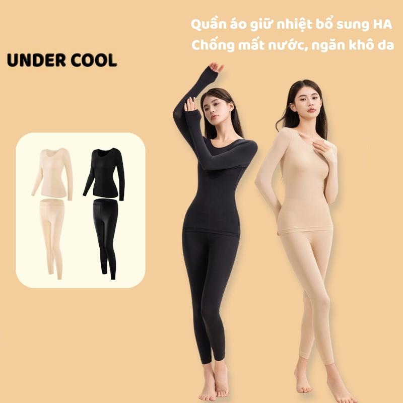 Bộ quần áo giữ nhiệt nữ bổ sung HA chống khô da UNDERCOOL Đồ lót giữ ấm mùa đông set đồ giữ nhiệt cao cấp cho nữ SB27