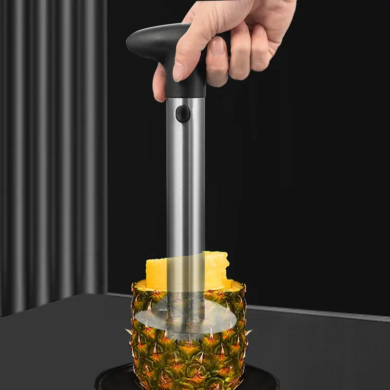 Stainless Steel Pineapple Corer, 1 Count Removable Pineapple Corer, Fruit Core Separator, Pineapple Cutting Tool, Kitchen Utensils & Gadgets 5