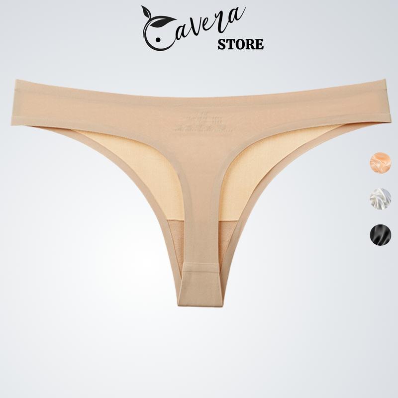 Set 3 Quần lót nữ lọt khe đúc su gợi cảm không đường may chống lộ viền CAVERA Nhung Voi L716 0