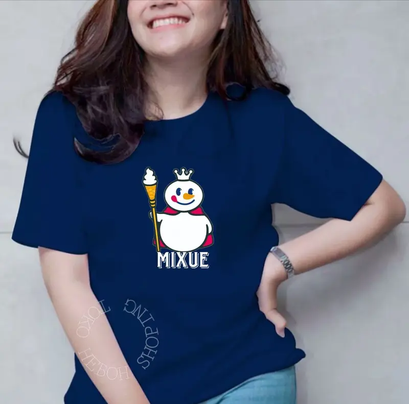 KAOS WANITA MIXUE DISTRO/ATASAN LENGAN PENDEK/BAJU KEKINIAN/TERBARU/LUCU 0