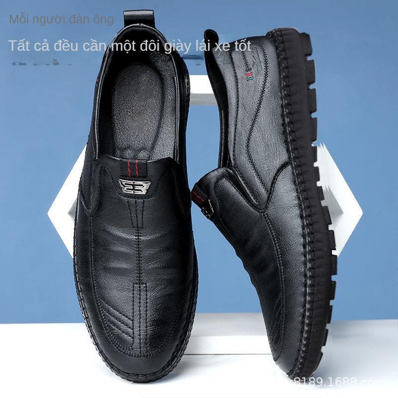 oxford Giày Da Nam Bộ Sưu Tập Mùa Lò Xo Mùa Thu Và Mùa Hè Thoáng Khí Và Dễ Phối Đồ Đế Mềm Giày Lười Giày Đi Làm Cổ Thấp Phong Cách Hợp Xu hướng