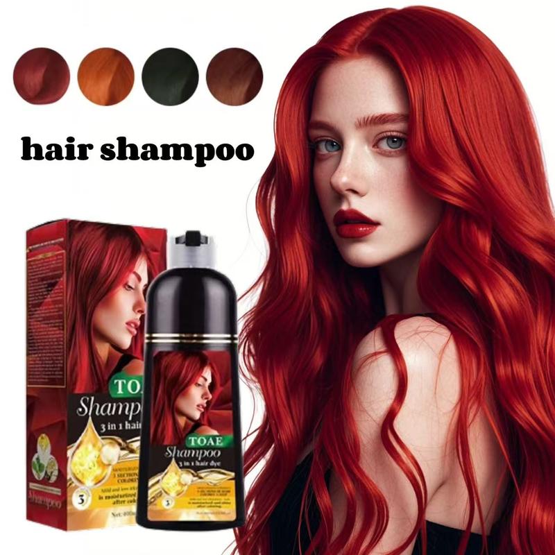 tiktok sells well：Toae 3in1 five-color Hairdye shampoo, winered ...