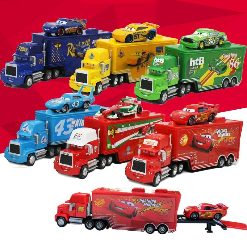 Xe Ô Tô Đua Mcqueen Roadblock, Đồ Chơi Hàng Hóa Hợp Kim, Đồ Chơi Xe Hơi, Chú Mc Cars, Chị Ngầu, 95 Chiếc Toy
