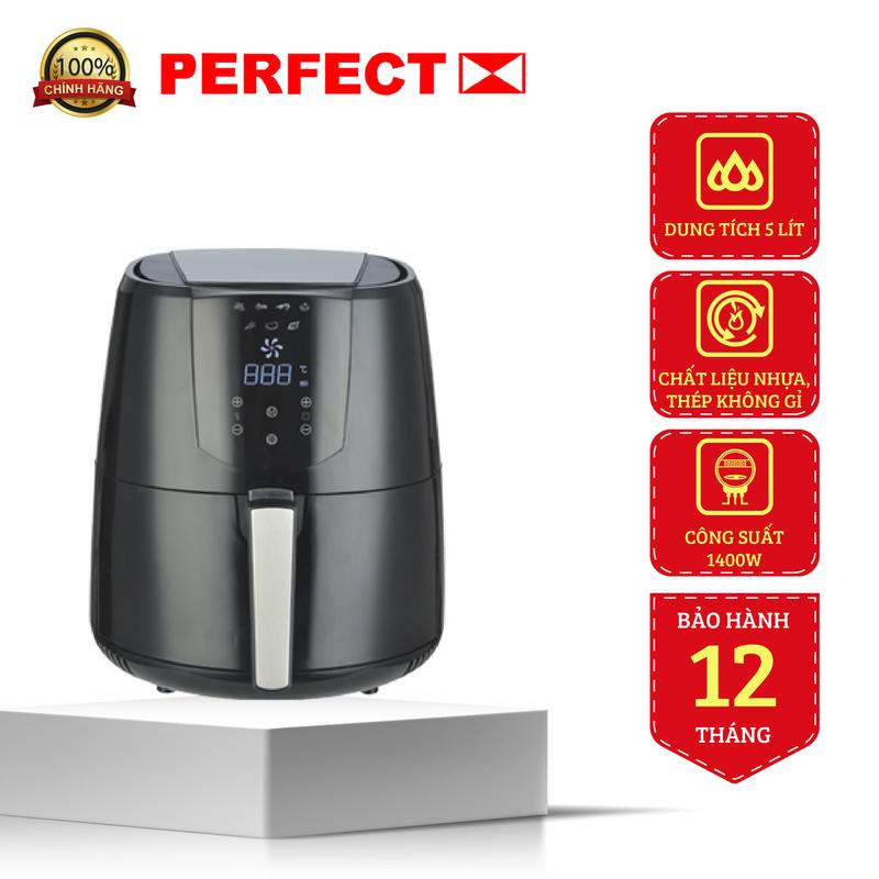 - (VỎ THÙNG XẤU) Nồi chiên không dầu Perfect PF-D92 5Lít -(