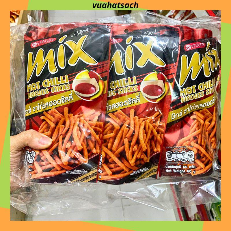 Bịch 6 gói Snack Bim que Mix Vfoods Thái Lan giá rẻ đủ vị 50g
