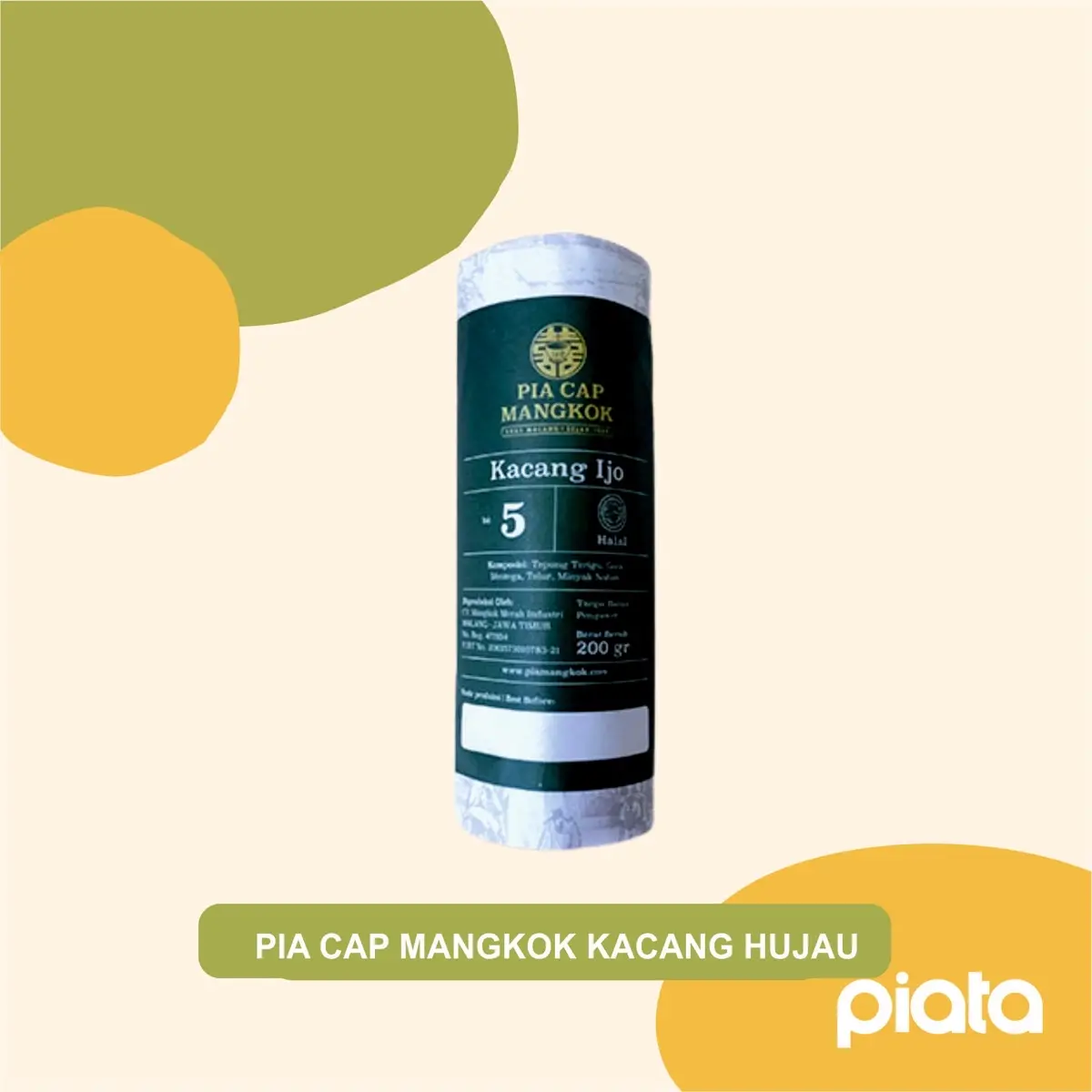 Pia Cap Mangkok Khas Malang - Isi 5 - Varian Premium Viral - Pia Coklat ...