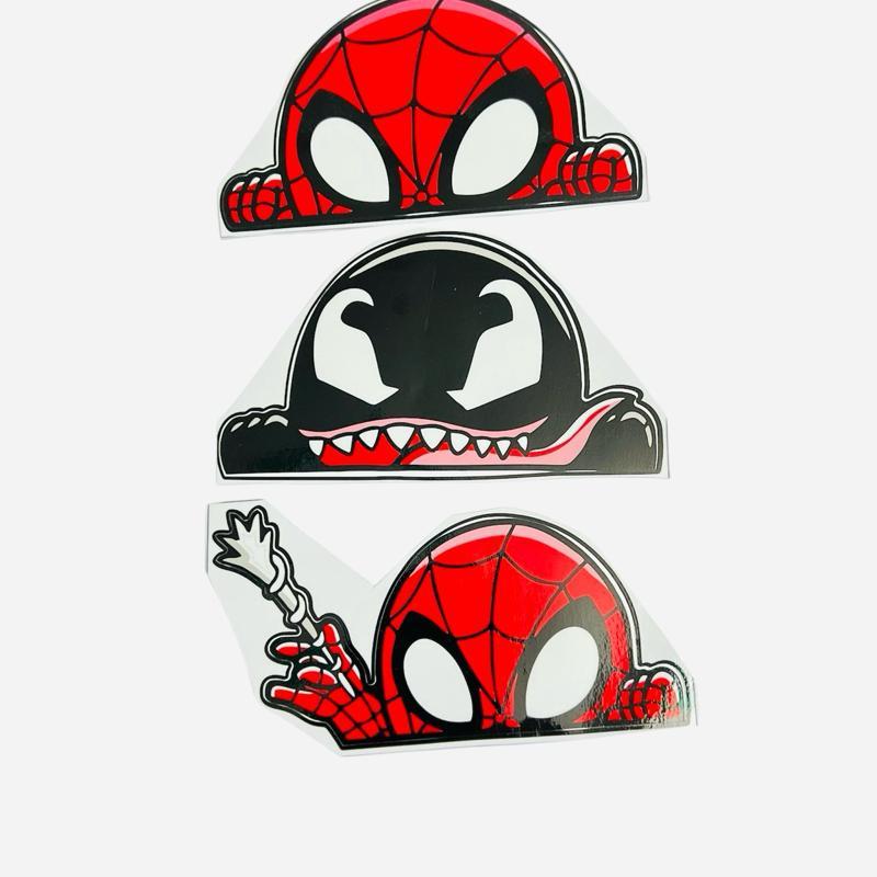 Tem Dán Trang Trí Xe Hơi Xe Máy Chống Thấm Nước Hình Người Nhện Marvel Độc Đáo