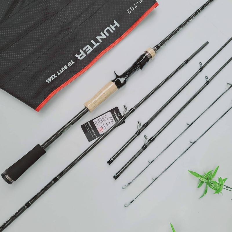 Cần Lure  - Cần Câu Hunter Xoắn X Toàn Thân 2 Ngọn M MH Đi Câu Bắt Cá Fishing Câu Cá