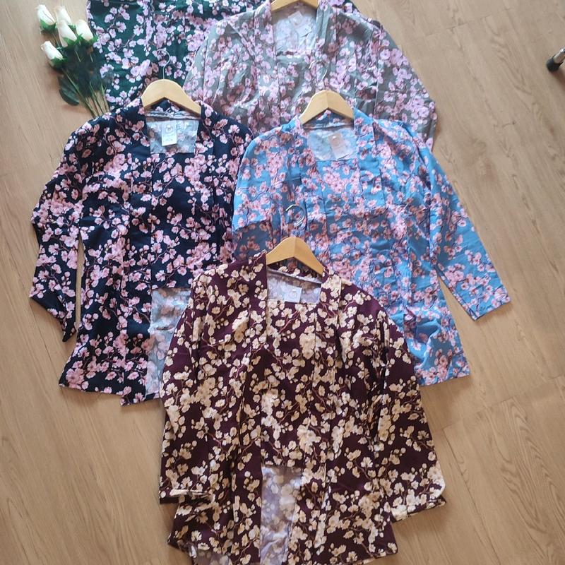 Kebaya Kutubaru Sakura Floral Bunga Cantik Modern Bridesmaids Cotton 1