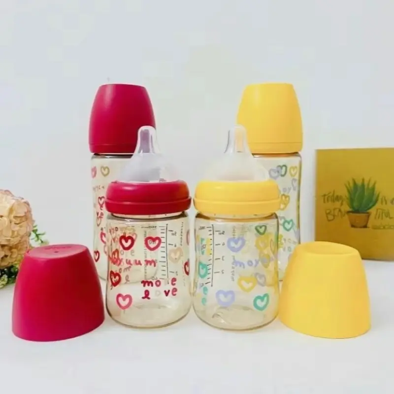 Bình Sữa Moy cổ rộng 5cm nhựa ppsu núm ty mềm dung tích 160ml/260ml