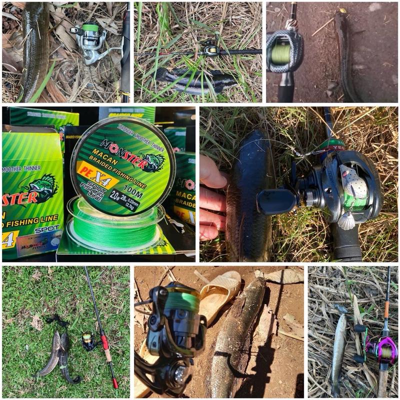 Dây Pe MONSTER đủ 100m Chính Hãng Chống Xơ Tốt Vừa Câu Lure - Câu Ngâm Mua 2 tặng 1 cá sắt Vib Fishing Đi Câu Bắt Cá Câu Cá dâycâucá tải