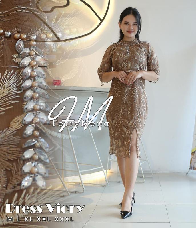 Dress Terbaru Viory Payet Natal 2023 Dress Jumbo LD 120/Dress/Dress Kondangan/Dress Simpel Elegan/Dress Kondangan Elegan/Dress Wanita Gereja/HafisOlshop 5