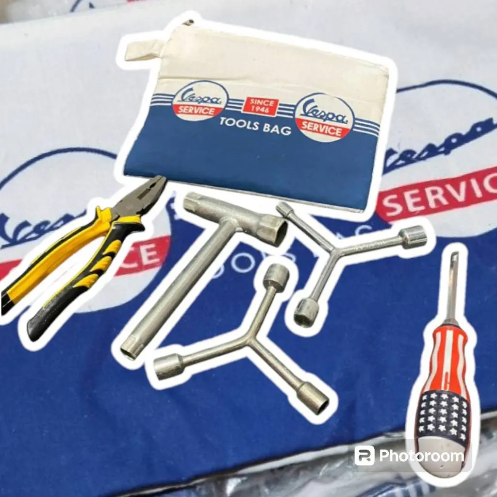 Tool Bag Vespa Dompet Tempat Kunci Busi Vespa PX Super Sprint Excel PTS