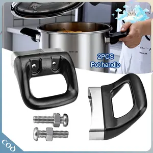 2pcs Pegangan Presto Handle Pendek Gagang Wajan Kuping Panci Teflon Anti Panas Untuk Cooker -66mm