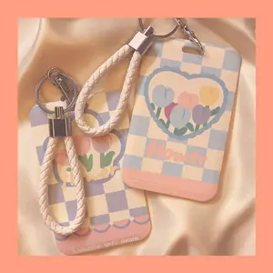 ID CARD HOLDER MOTIF KAWAII TEMPAT KARTU PHOTOCARD PHOTO CARD FLOWER