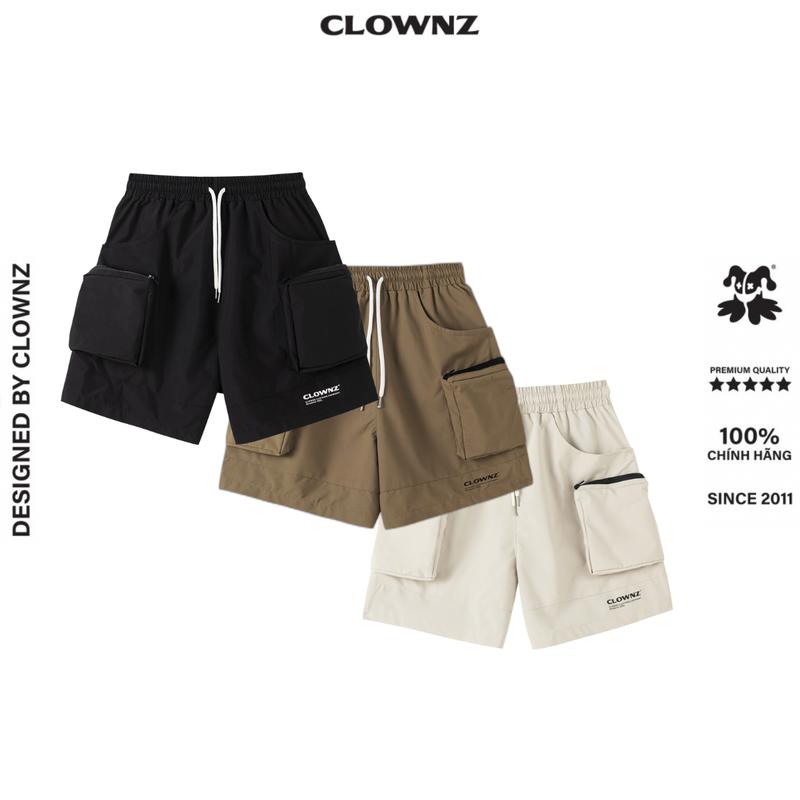 Quần đùi short basic 2 lớp Clownz Parachute Short Pants local brand unisex túi hộp nam nữ thể thao form rộng Sport