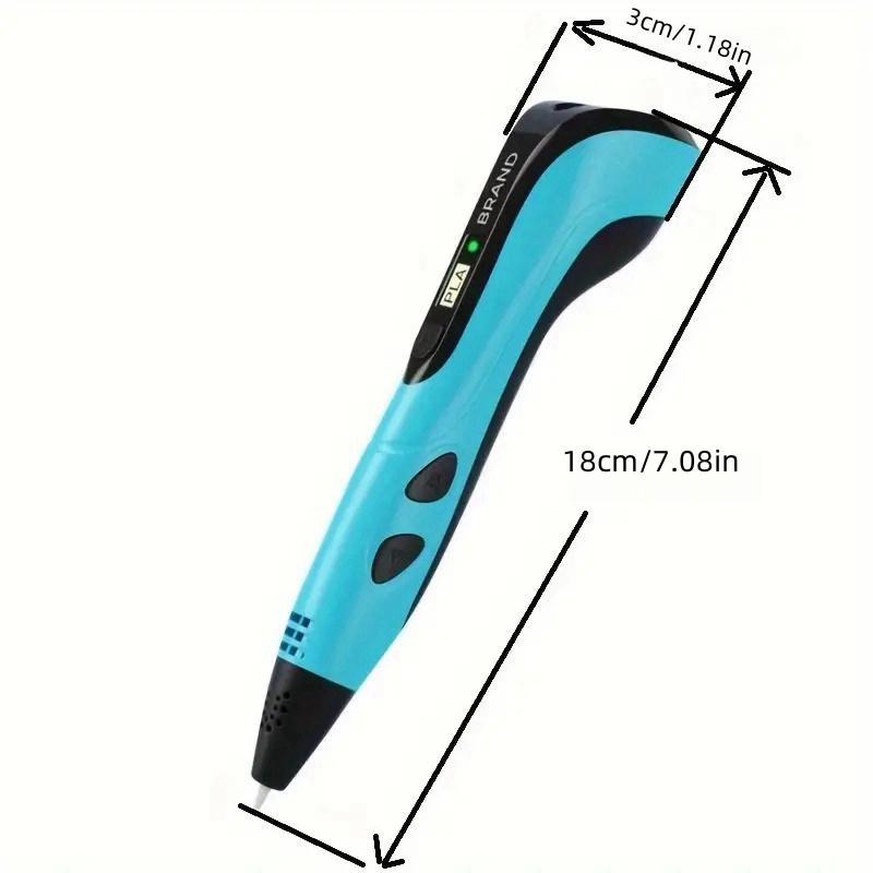 Product Introduction of 3D Printing Pen Set, 1 Set USB Charging 3D Drawing Pen with 3 Colors 3.3m PLA, Creative Painting Pen, Art & Handmade Gift 1