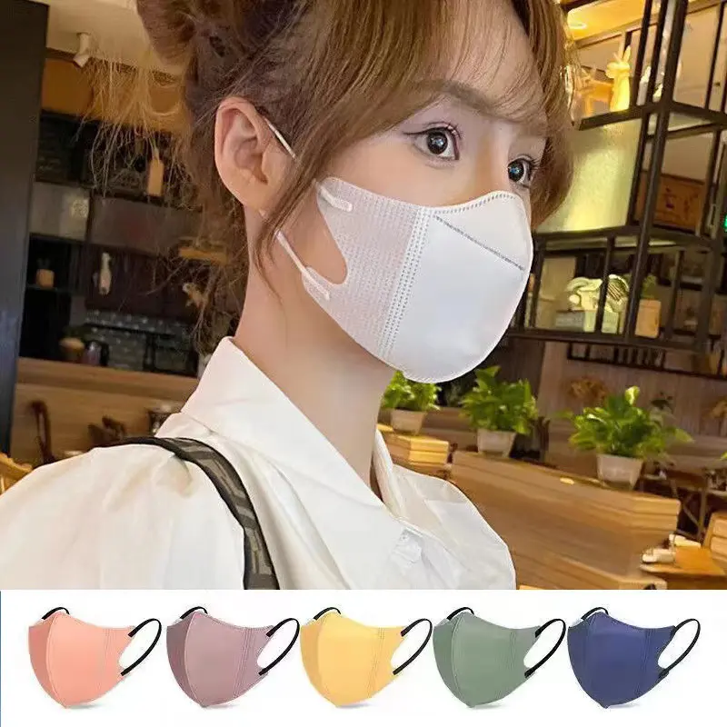 Mặt Nạ Bảo Vệ, Morandi, Dùng Một Lần, Thiết Kế Ba Lớp 3D, Mỏng Và Thoáng Khí, Thích Hợp Cho Mùa Hè, Nhỏ Thời Trang, Với Vải Dệt Màng Lọc Phụ Kiện Voi