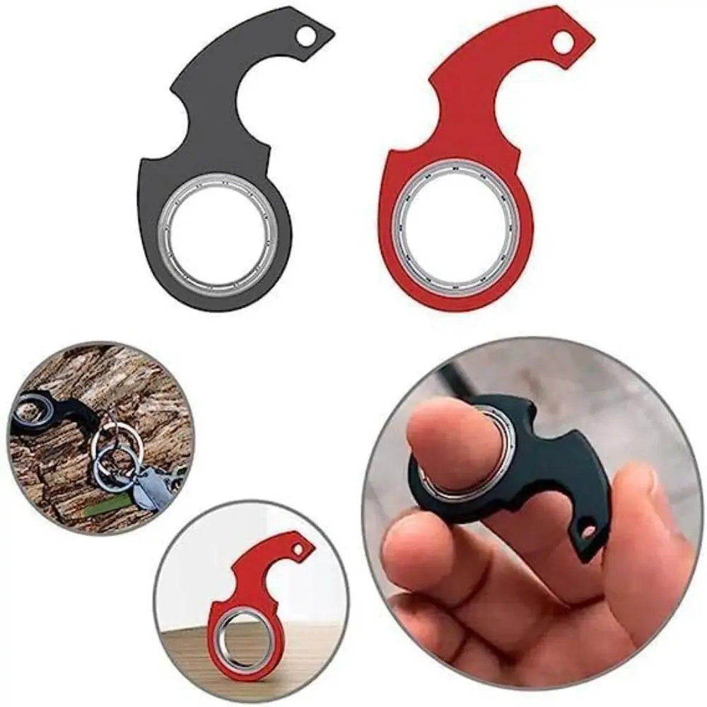 Móc Khóa Xoay Đầu Ngón Tay Chống Lo Âu, Carabiner Bánh Răng EDC Mới, Đồ Chơi Cảm Giác, Móc Chìa Khóa, Kẹp, Phụ Kiện Du Lịch, Dụng Cụ Sinh Tồn, Đồ Chơi Xoay Kim Loại