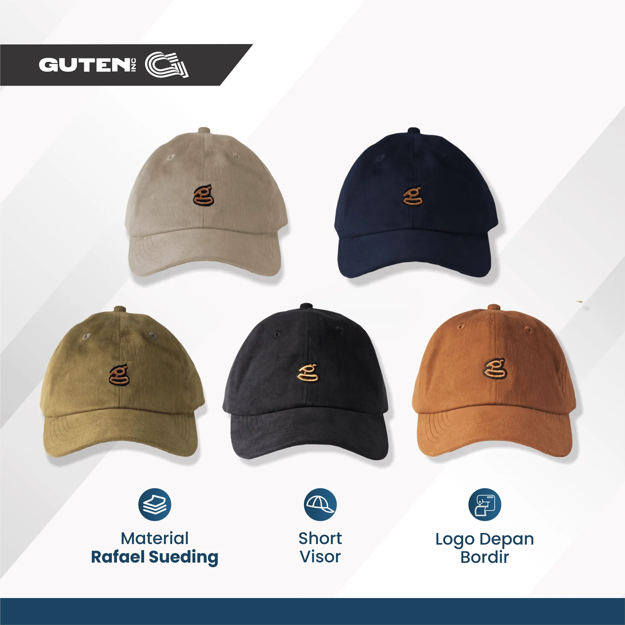Guten Inc Austin Polo Topi Pria Baseball