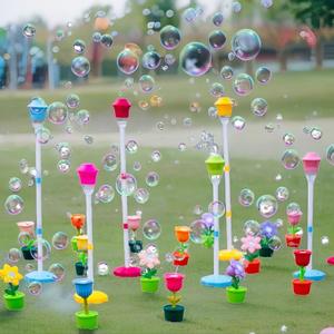 Road Light Bubble Machine, 1 Count Automatic Artificial Bubble Blower Toy, Colorful Portable Bubble Maker Toy with Light, Outdoor Bubble Toy for Wedding Garden, Fun Birthday Gift