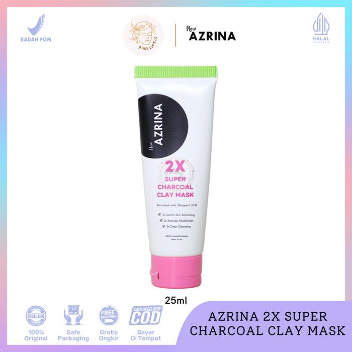 Jual Azrina 2x Super Charcoal Clay Mask 25ml Masker Wajah - Kab. Bogor ...
