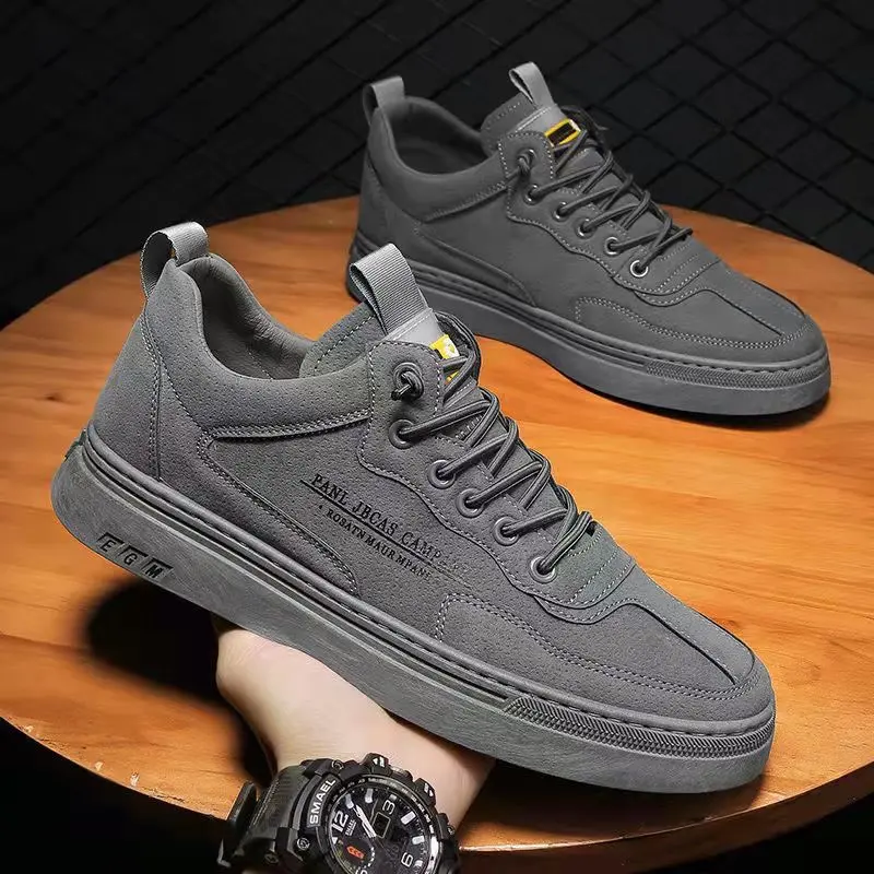 Giày Thể Thao Nam Sneaker - Giầy Nam Đế Êm Chân, Da Lì S102 Có 2 màu Shoes Đế Bằng Mũi Tròn giay  dali
