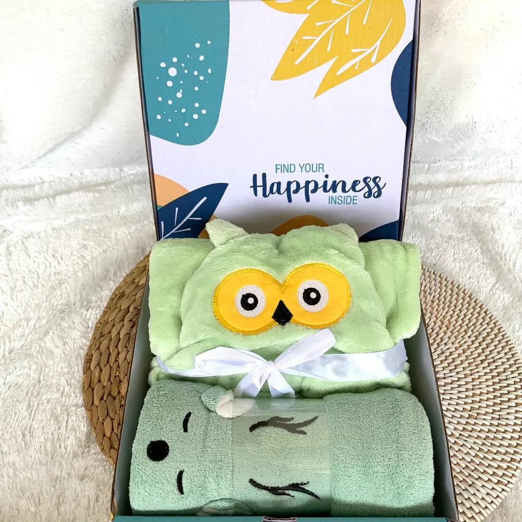 PILIH BOX - Hampers Bayi Kado Hadiah Bayi Newborn Selimut Handuk - Hampers Bayi Kado Bayi Selimut Anak Set Premium Selimut Bayi Handuk Bayi